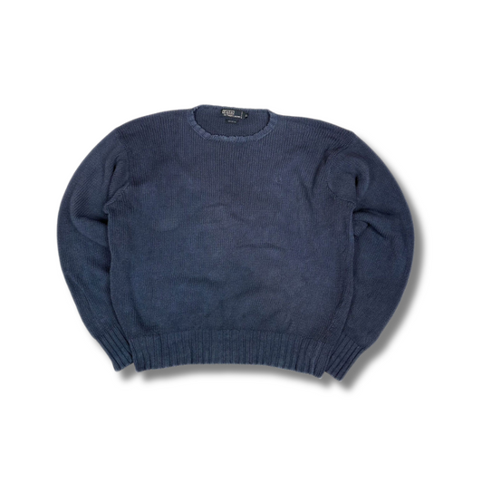 Vintage Ralph Lauren Strickpullover Dunkelblau (XL)