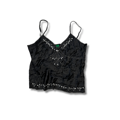 Schwarzes Y2K Stlye Top (M)