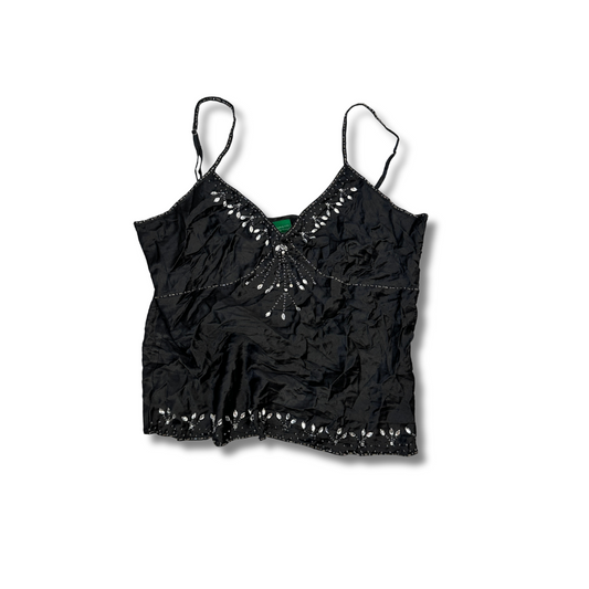 Schwarzes Y2K Stlye Top (M)