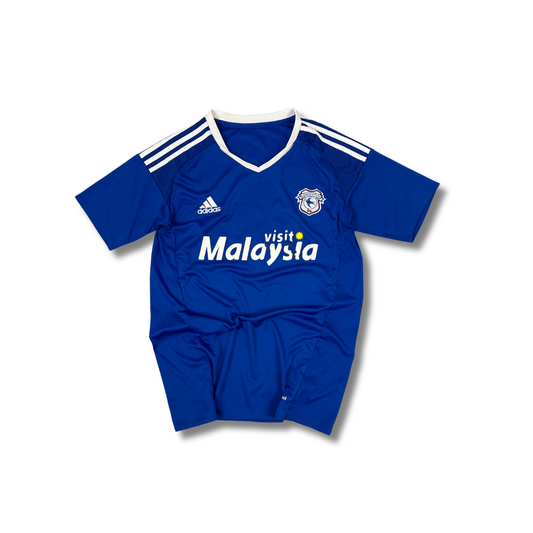 Adidas Cardiff City Heim Trikot 2006-2017 Blau (S)