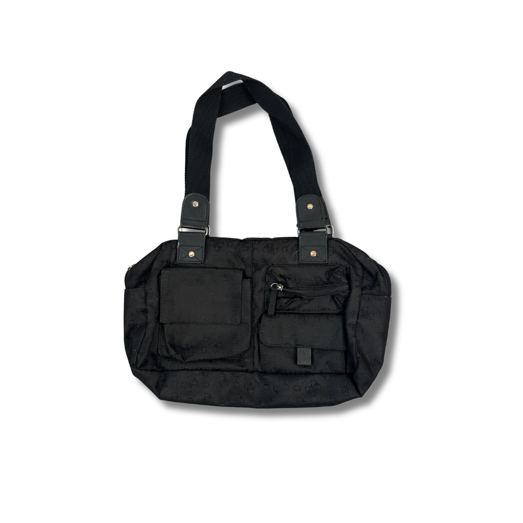 Schwarze Vintage Handtasche