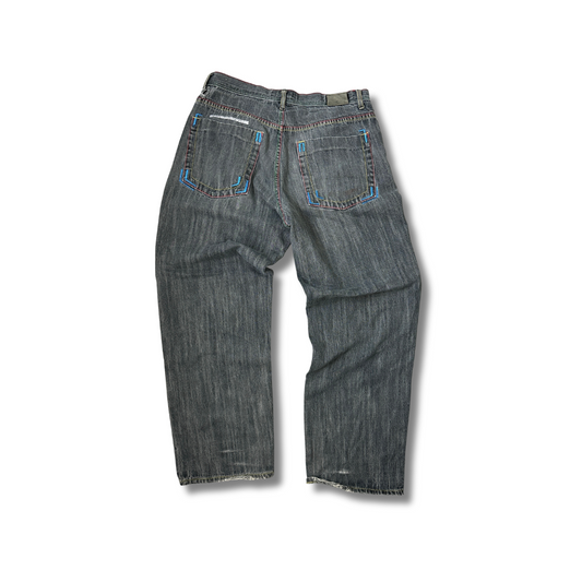 Vintage PWT HipHop Baggy Jeans Grau 38x34 (XL -XXL)