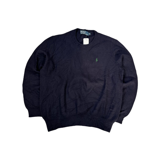 Ralph Lauren Polo Ralph Lauren Pony Logo Merinowolle Pullover Marineblau (XL)