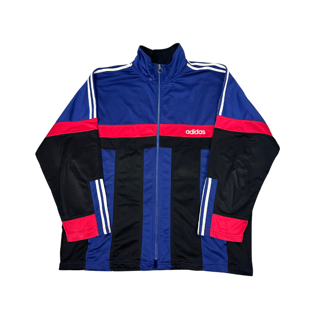 80s/90s Adidas Trainingsjacke Blau (XL)