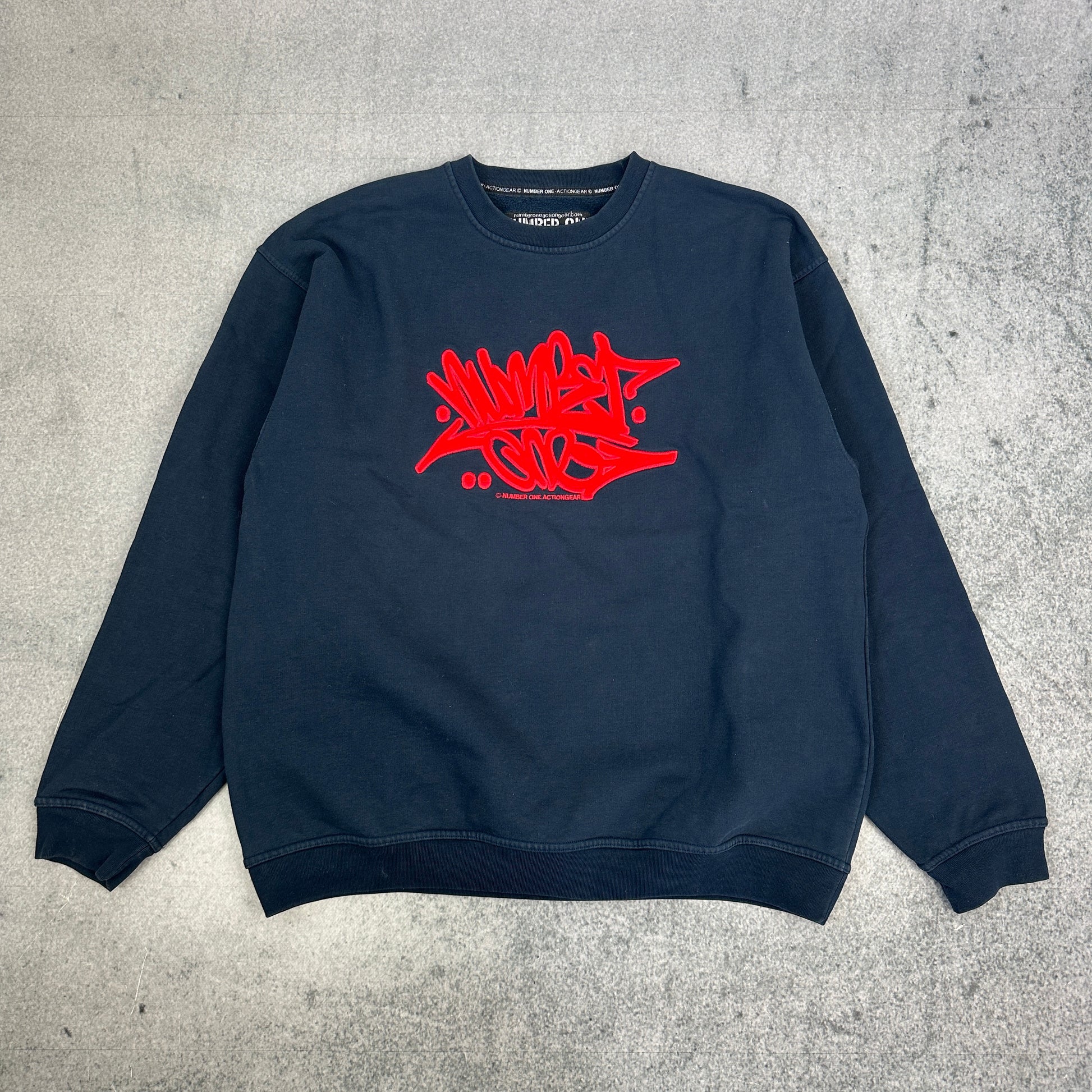 Number One Actionwear Sweater Blau (XL)
