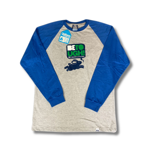 Vintage Malita Clothing Longsleeve Grau / Blau (XL)