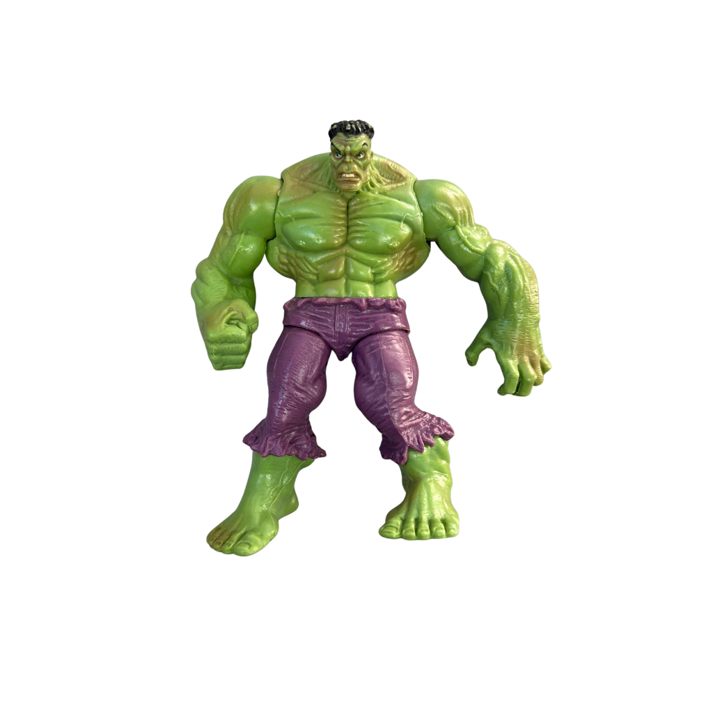 Marvel Hulk Action Figure Green & Purple Vintage Style