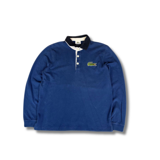 Vintage Lacoste Rugby Sweater Blau (L)