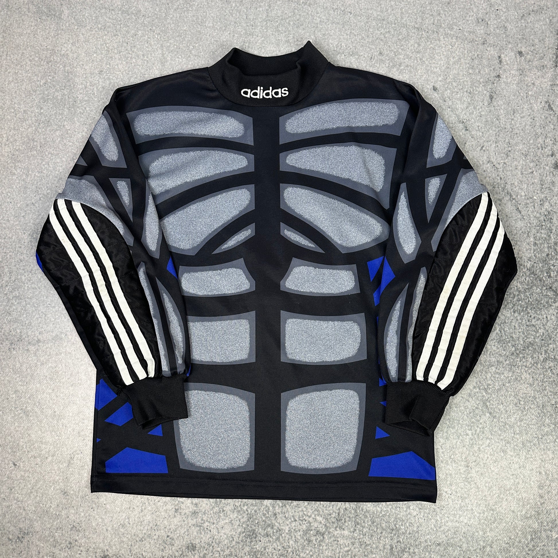90er Adidas Torwarttrikot "Terminator" Trikot Schwarz (XS)