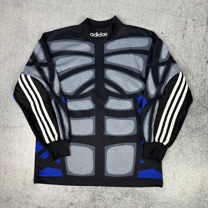90er Adidas Torwarttrikot "Terminator" Trikot Schwarz (XS)