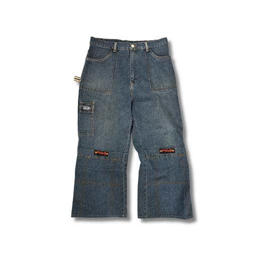 Vintage Baggy HipHop Jeans (S-M)