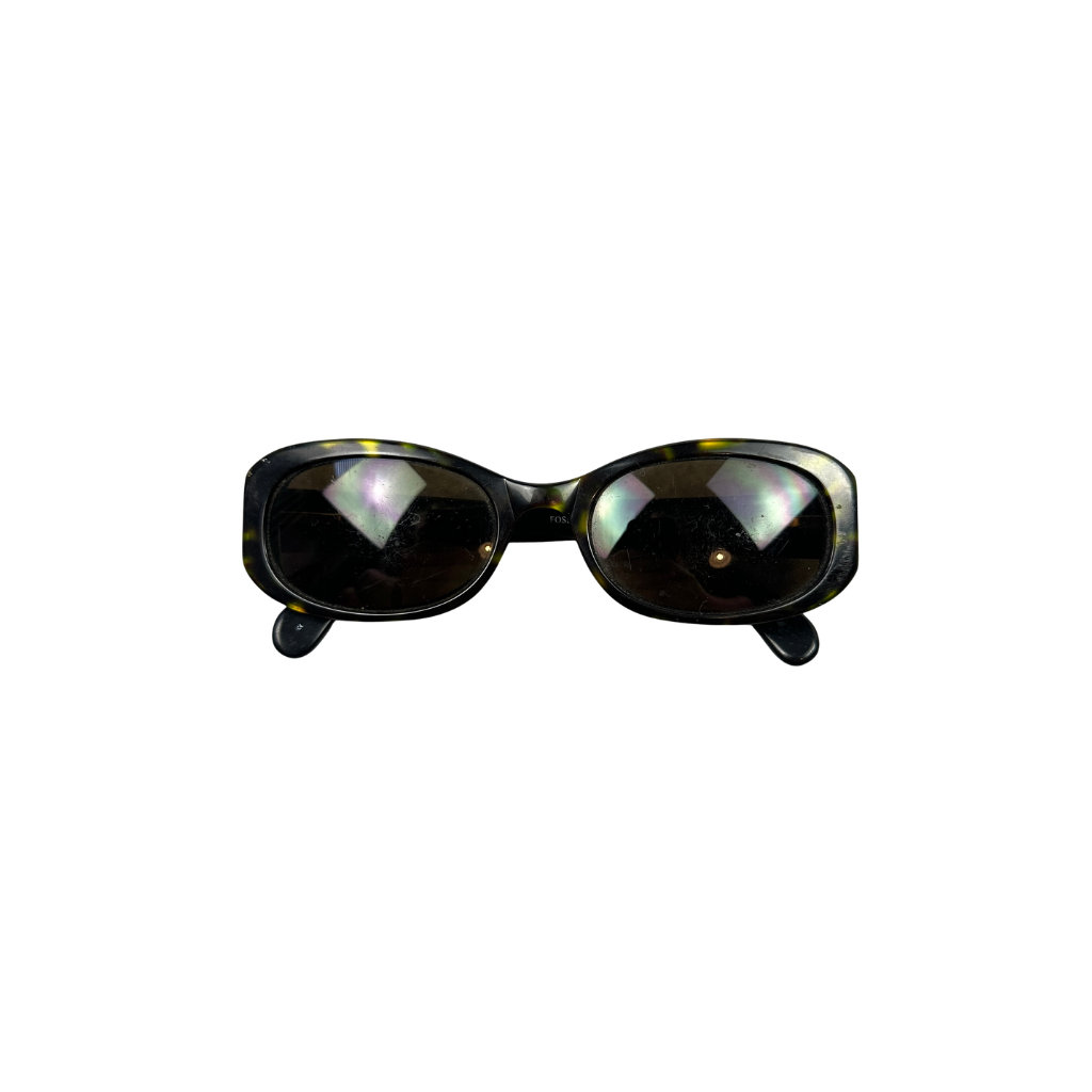 Vintage Fossil Sonnenbrille Grün