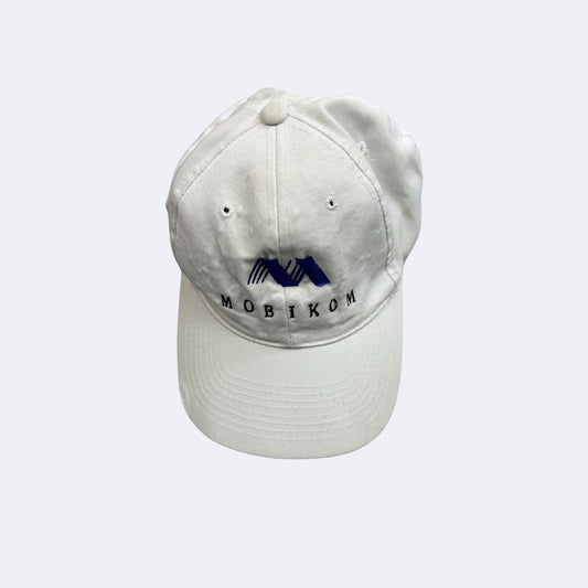 Vintage Mobikom Cap Weiß