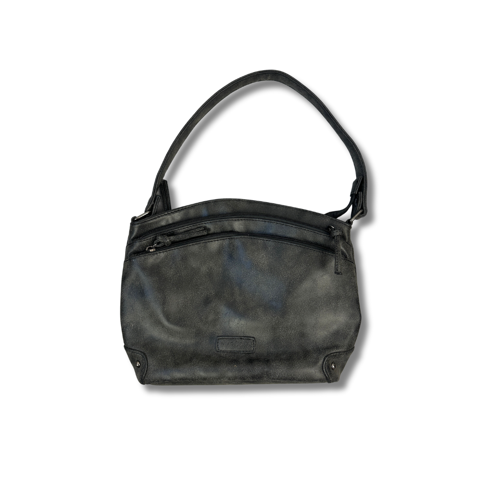 Graue Vintage Handtasche