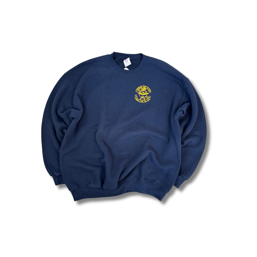 Vintage 90s U.S. Marines Sweater Blau (XL)