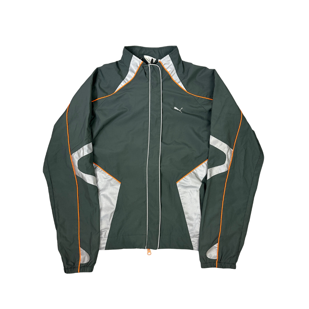 Vintage Puma Trainingsjacke Grau (S)