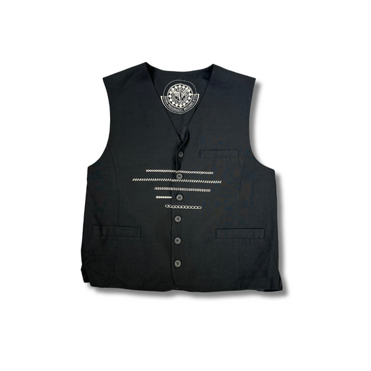 Vintage Carlo Colucci Weste Schwarz 50 (M-L)