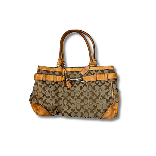 Vintage Coach Monogram Handtasche