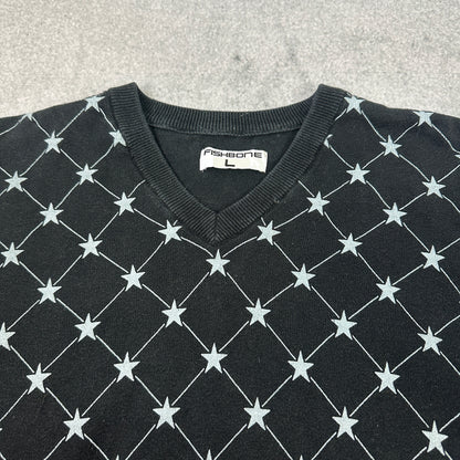 Fishbone Sweater Schwarz (L)