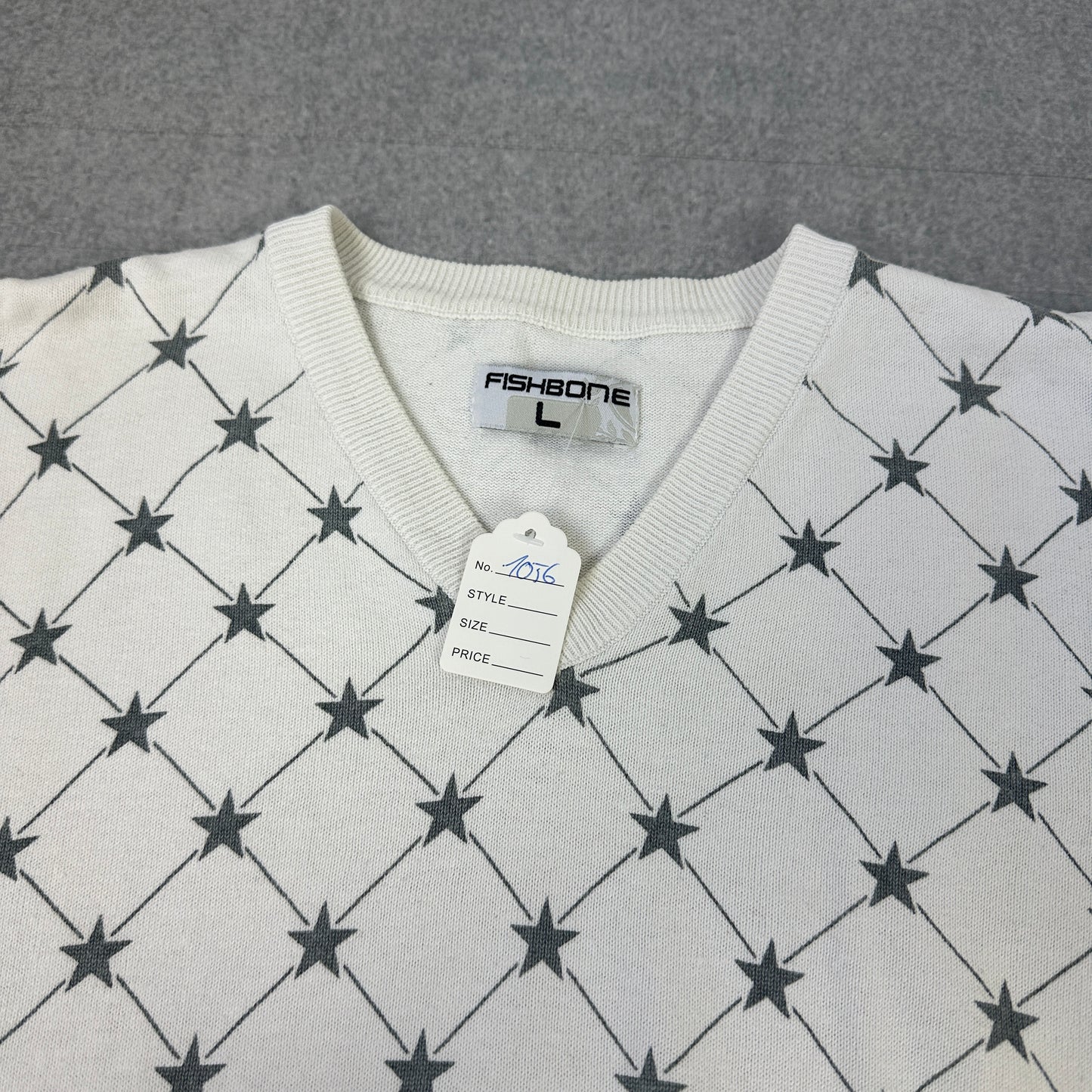 Fishbone Sweater Weiß (L)