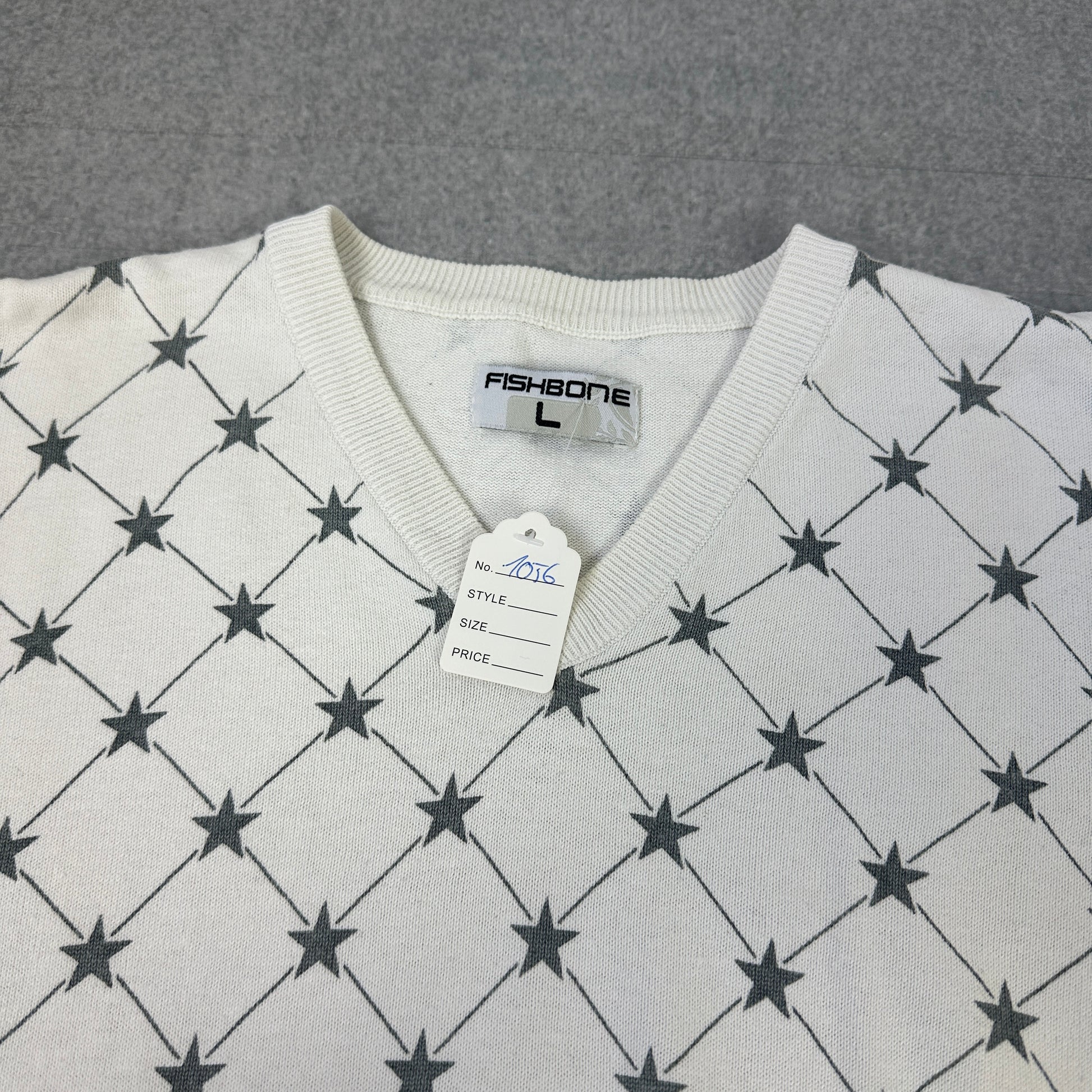Fishbone Sweater Weiß (L)