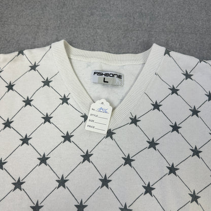 Fishbone Sweater Weiß (L)