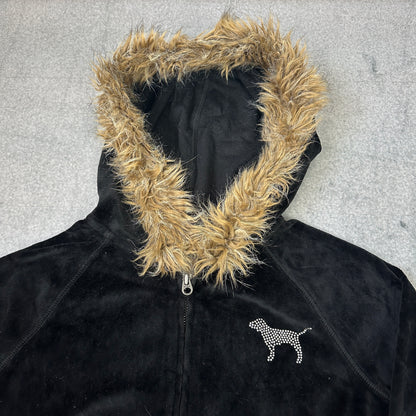 Victoria's Secret Pink Hoodie Schwarz (S)