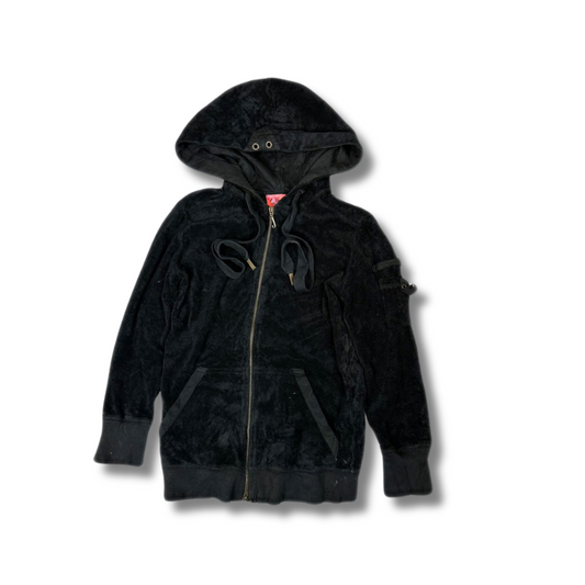 Y2K Juicy Couture Sweatjacke Schwarz (XS-S)
