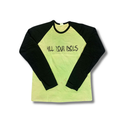 Vintage Kill Your Idols Longsleeve Grün / Schwarz (M-L) (Rare)