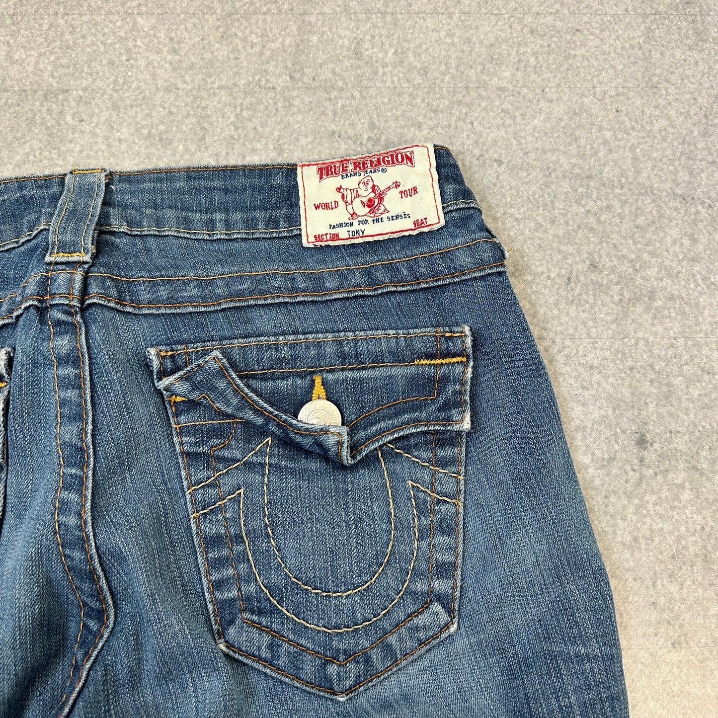 True Religion Flared Jeans Blau (27)