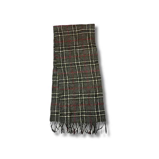 Vintage Burberry Cashmere Schal Grau