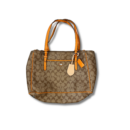 Vintage Coach Monogram Handtasche