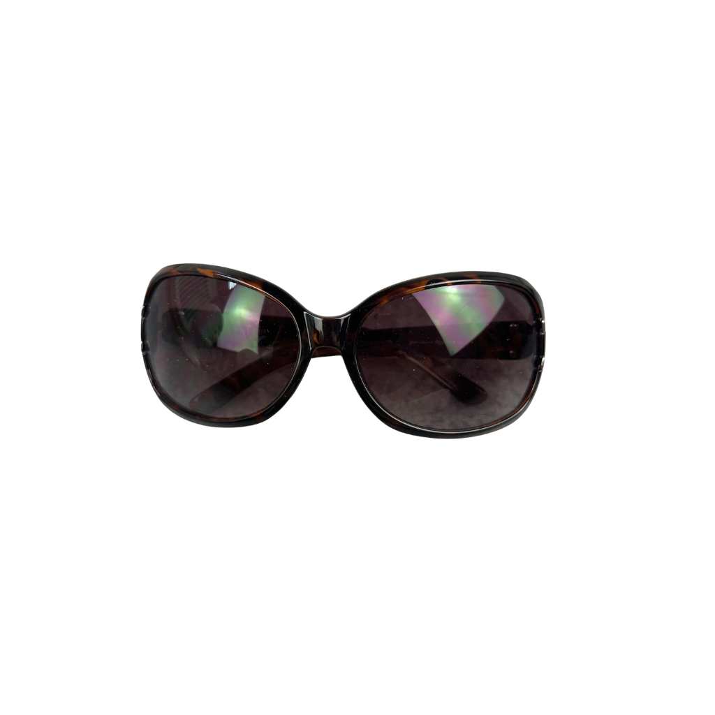 Braune Y2K Style Sonnenbrille