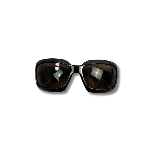 Sonnenbrille Braun mit Strasssteinen