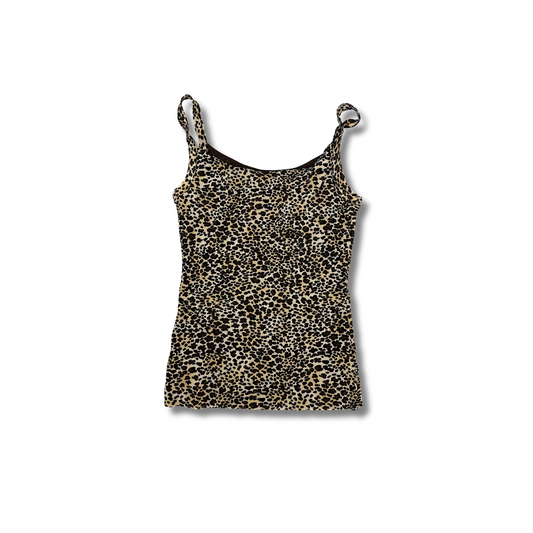 Leopardenmuster Spaghettiträger Top – Cami Shirt im Animal Print Dana Buchman (M)