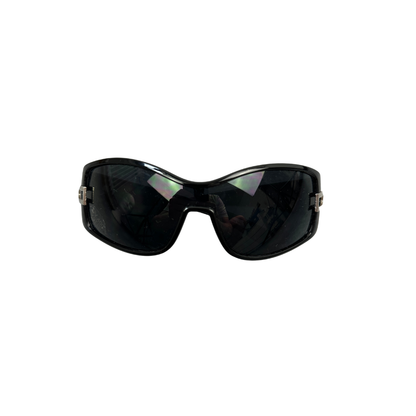 Schwarze Y2K Style Sonnenbrille