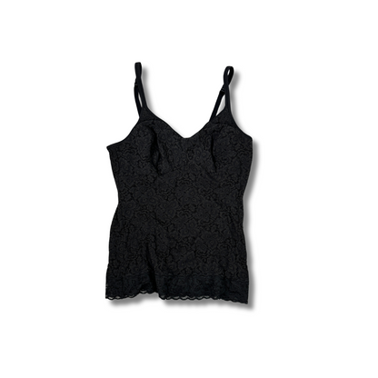 Schwarzes Spitzen-Top (XS-S)