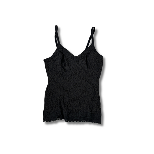 Schwarzes Spitzen-Top (XS-S)