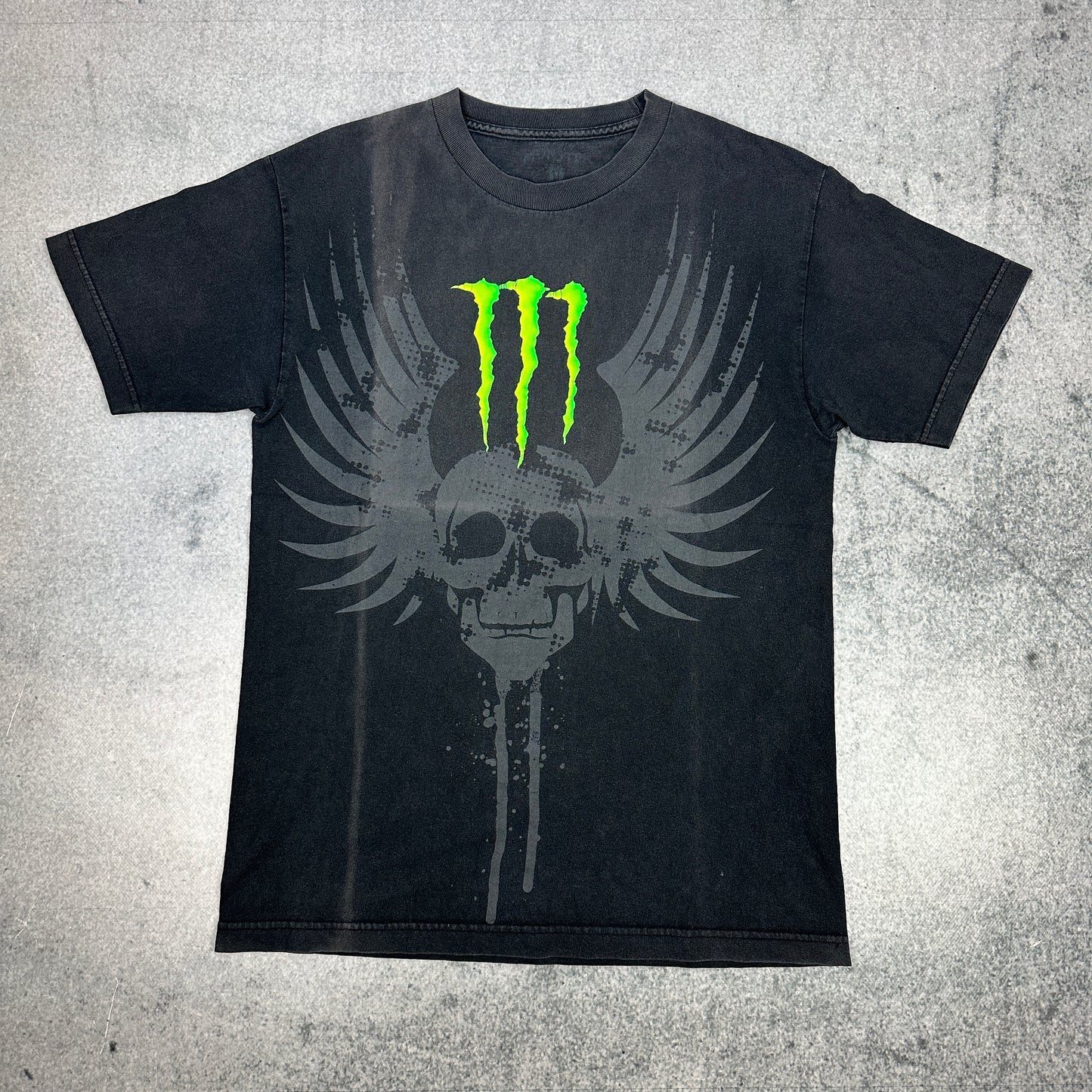Vintage Monster Energy T-Shirt Schwarz (M-L)