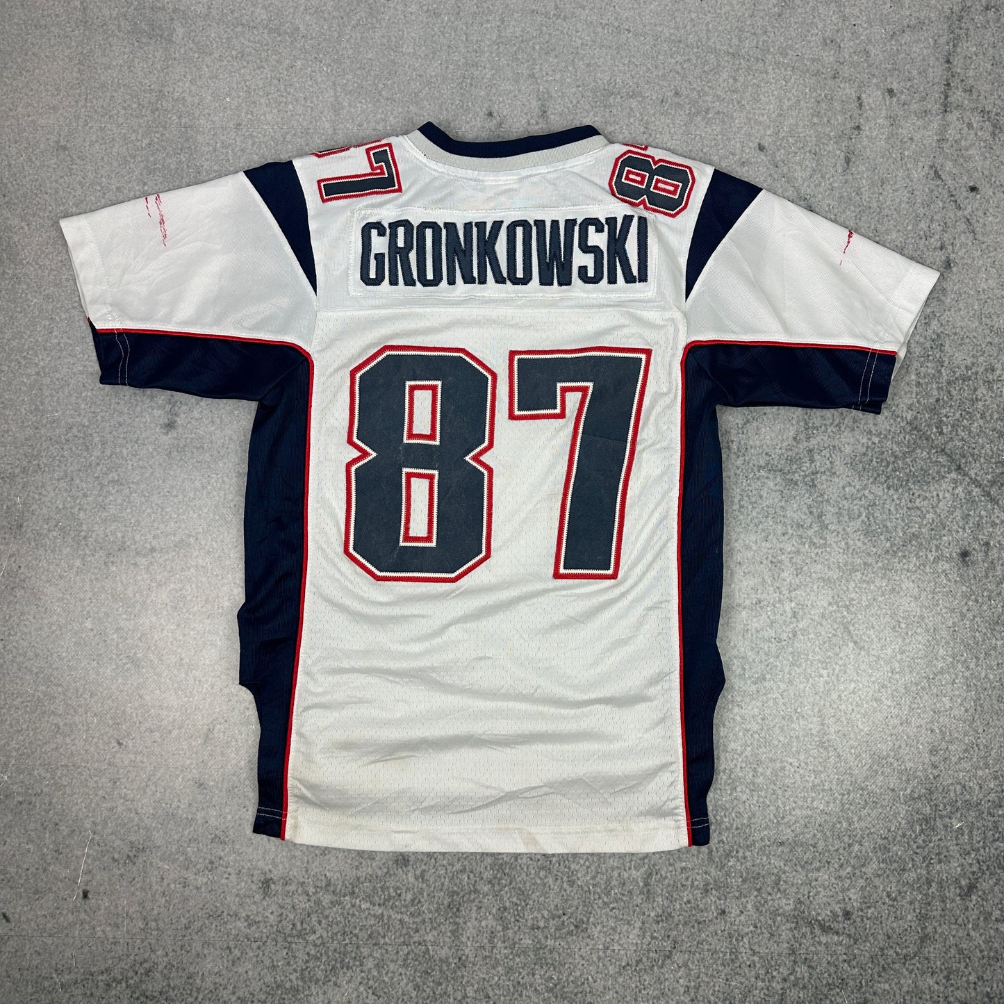 Nfl Equipment On Field New England Patriots / Rob Gronkowski Trikot Weiß (Kindergröße M)