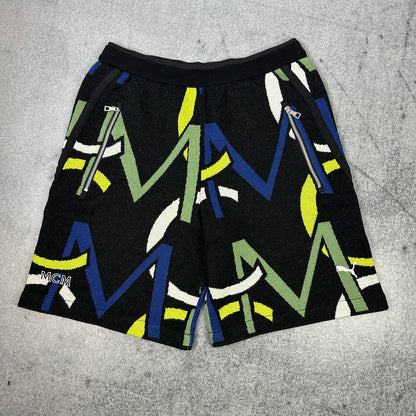 MCM X Puma Shorts All Over Print Schwarz (L)