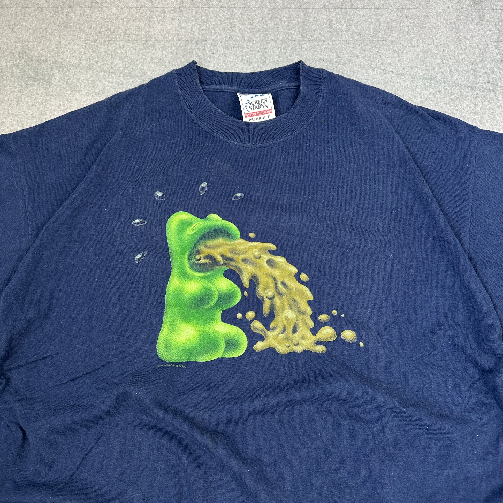 Vintage Screen Stars Gummibärchen T-Shirt Blau (XL)