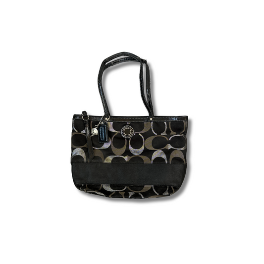 Vintage Coach Handtasche Schwarz