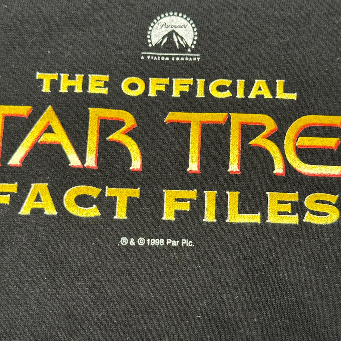Vintage Screen Stars Star Trek T-Shirt 1998 Schwarz (XL)