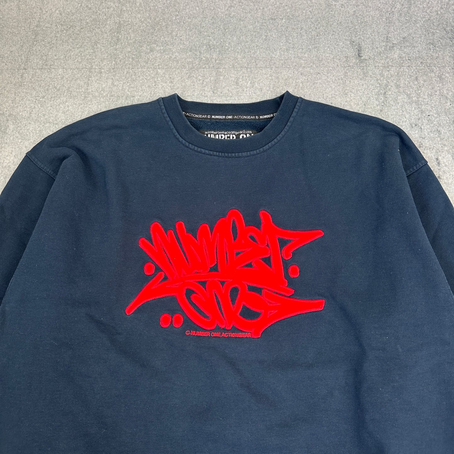 Number One Actionwear Sweater Blau (XL)