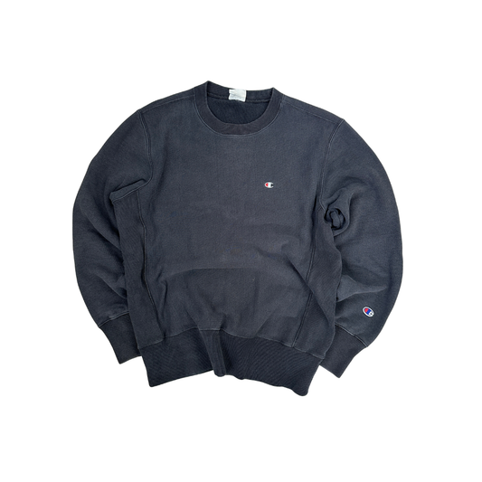 Vintage Champion Sweater Schwarz (L)