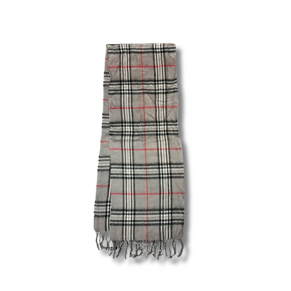 Vintage Burberry Cashmere Schal Grau