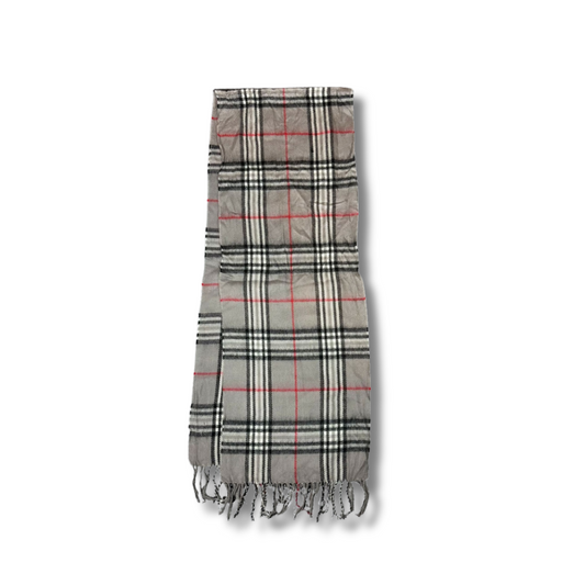 Vintage Burberry Cashmere Schal Grau