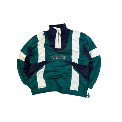 Vintage 80er Adidas Trainingsjacke Grün (L)