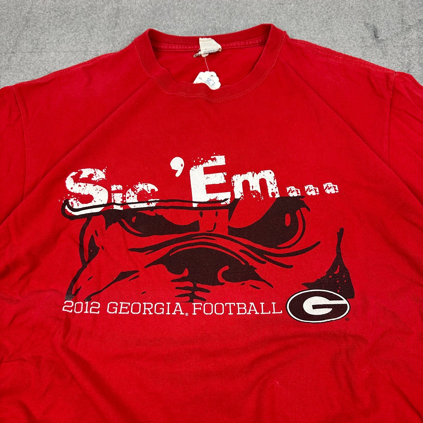 2012 Georgia Bulldogs Football T-Shirt Rot (L)